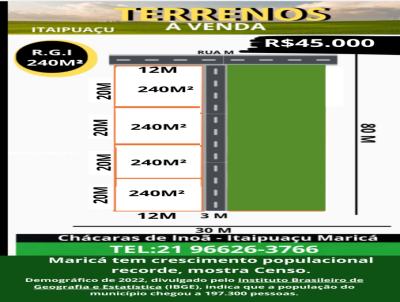 Terreno para Venda, em Maric, bairro Chcaras de Ino (Ino) Itaipuau