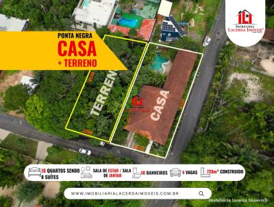 Casa em Condomnio para Venda, em Manaus, bairro Ponta Negra, 10 dormitrios, 10 banheiros, 8 sutes, 4 vagas