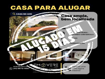 Casa para Locação, em Curitiba, bairro Ahú, 3 dormitórios, 2 banheiros, 6 vagas