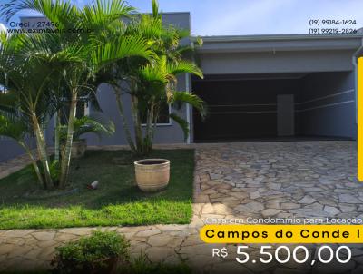 Casa para Locao, em Paulnia, bairro Cascata, 3 dormitrios, 3 banheiros, 2 sutes, 4 vagas