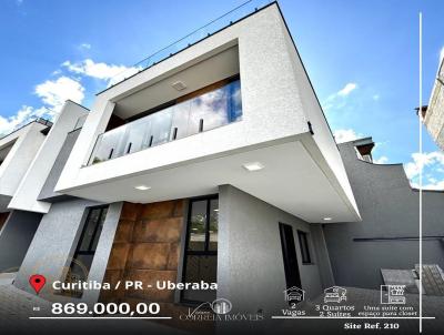 Sobrado para Venda, em Curitiba, bairro Uberaba, 3 dormitrios, 3 banheiros, 2 sutes, 2 vagas