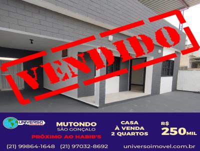 Casa para Venda, em So Gonalo, bairro Mutondo, 2 dormitrios, 1 banheiro, 1 vaga