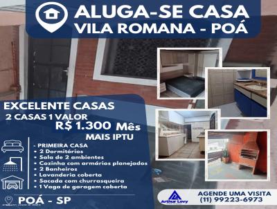 Casa para Locação, em Poá, bairro Vila Romana, 3 dormitórios, 3 banheiros, 1 vaga