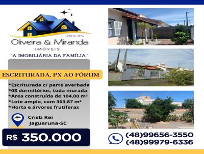 Casa para Venda, em Jaguaruna, bairro CRISTO REI, 3 dormitrios, 1 banheiro, 1 vaga