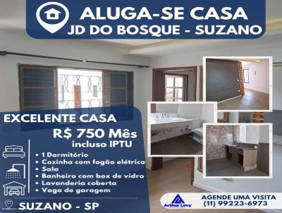 Casa 1 dormitrio para Locao, em Suzano, bairro Jardim do Bosque, 1 dormitrio, 1 banheiro, 1 vaga