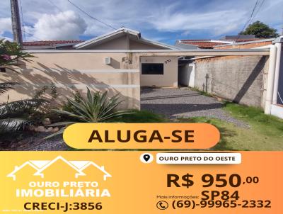 Casa para Locao, em Ouro Preto do Oeste, bairro NOVA OURO PRETO, 2 dormitrios, 1 banheiro