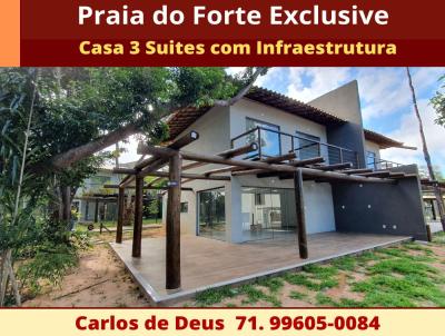 Casa em Condomnio para Venda, em Mata de So Joo, bairro Praia do Forte, 3 dormitrios, 3 banheiros, 3 sutes, 2 vagas