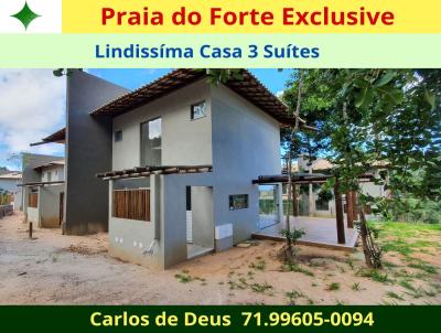 Casa em Condomnio para Venda, em Mata de So Joo, bairro Praia do Forte, 3 dormitrios, 3 banheiros, 3 sutes, 2 vagas