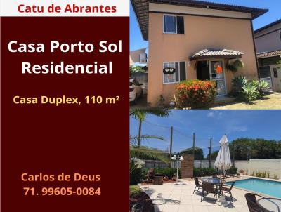 Casa em Condomnio para Venda, em Camaari, bairro Abrantes, 3 dormitrios, 2 banheiros, 1 sute, 4 vagas