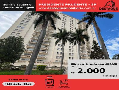 Apartamento para Locao, em Presidente Prudente, bairro Vila Euclides, 3 dormitrios, 2 banheiros, 1 sute, 1 vaga