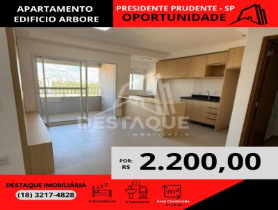 Apartamento para Locao, em Presidente Prudente, bairro -, 2 dormitrios, 2 banheiros