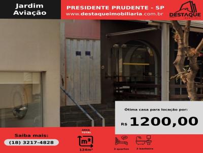Casa para Locao, em Presidente Prudente, bairro Jardim Aviao, 3 dormitrios, 2 banheiros