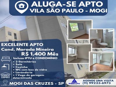 Apartamento para Locação, em Mogi das Cruzes, bairro Vila São Paulo, 2 dormitórios, 1 banheiro, 1 vaga