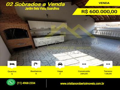 Sobrado para Venda, em Guarulhos, bairro Jardim Bela Vista, 3 dormitrios, 2 banheiros, 1 vaga