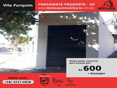 Ponto Comercial para Locao, em Presidente Prudente, bairro Vila Furquim, 1 banheiro