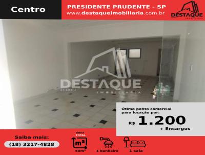 Ponto Comercial para Locao, em Presidente Prudente, bairro Centro, 1 banheiro