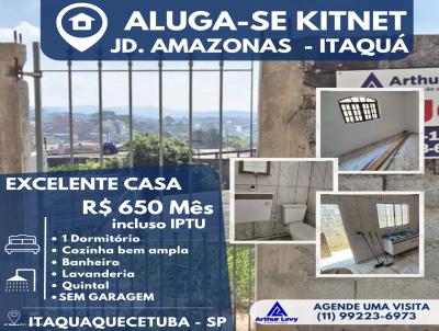 Kitnet para Locao, em Itaquaquecetuba, bairro Jardim Amazonas, 1 dormitrio, 1 banheiro