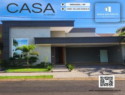 Casa em Condomínio para Venda, em Mirassol, bairro Loteamento Village Damha Mirassol III, 3 dormitórios, 3 banheiros, 3 suítes, 2 vagas