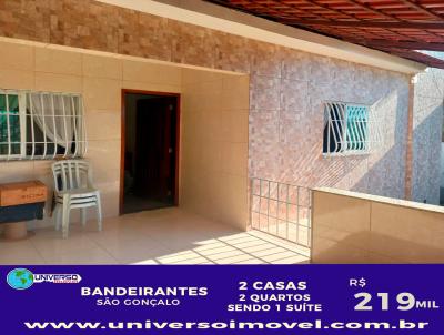 Casa para Venda, em So Gonalo, bairro Bandeirante, 2 dormitrios, 2 banheiros, 1 sute, 4 vagas