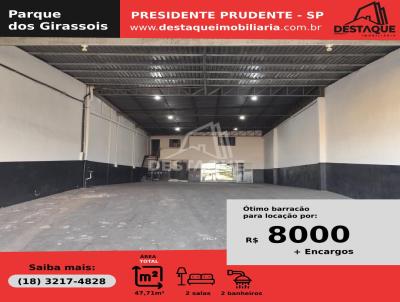 Barraco para Locao, em Presidente Prudente, bairro Parque dos Girassois, 2 banheiros