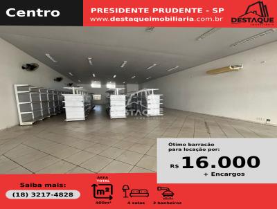 Comercial para Locao, em Presidente Prudente, bairro Centro, 3 banheiros, 4 vagas