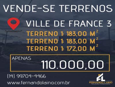 Terreno para Venda, em Ourinhos, bairro Residencial Ville de France III