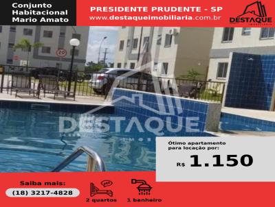Apartamento para Locação, em Presidente Prudente, bairro Conjunto Habitacional Mario Amato, 2 dormitórios, 1 banheiro, 1 vaga
