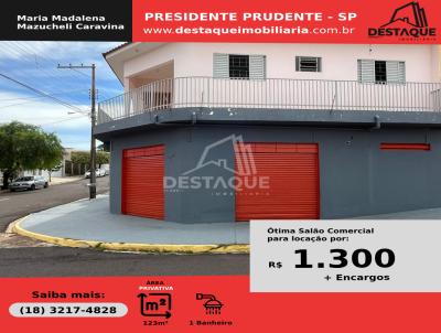 Salão Comercial para Locação, em Presidente Prudente, bairro Jardim Maracanã, 1 banheiro