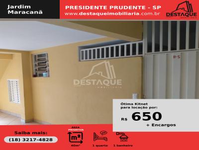 Kitnet para Locao, em Presidente Prudente, bairro Jardim Maracan, 1 dormitrio, 1 banheiro