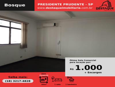 Sala Comercial para Locao, em Presidente Prudente, bairro Bosque, 1 banheiro