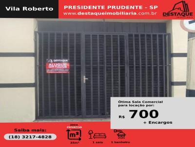 Salão Comercial para Locação, em Presidente Prudente, bairro Vila Roberto, 1 banheiro