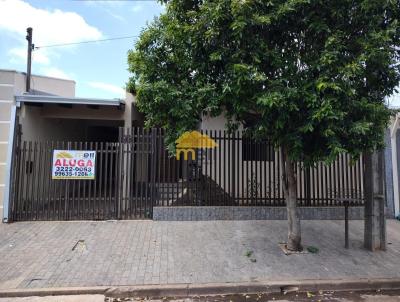 Casa para Locação, em Presidente Prudente, bairro Jardim Jequitibá, 3 dormitórios, 2 banheiros, 2 vagas