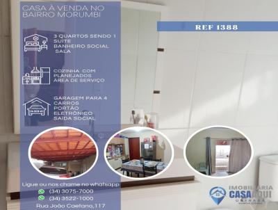 Casa para Venda, em Uberaba, bairro Bairro Morumbi, 3 dormitrios, 1 banheiro, 1 sute, 4 vagas