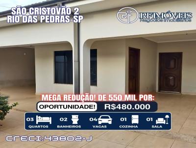 Casa para Venda, em Rio das Pedras, bairro Jardim So Cristvo I, 3 dormitrios, 2 banheiros, 1 sute, 4 vagas