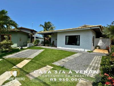 Casa em Condomnio para Venda, em Camaari, bairro Nova Abrantes (Abrantes), 3 dormitrios, 2 banheiros, 1 sute, 2 vagas
