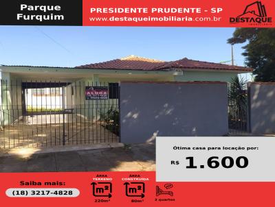 Casa para Locao, em Presidente Prudente, bairro Parque Furquim, 3 dormitrios, 1 banheiro, 2 vagas