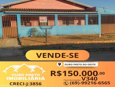 Casa para Venda, em Ouro Preto do Oeste, bairro NOVA OURO PRETO, 2 dormitórios, 1 banheiro, 1 vaga