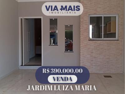 Casa para Venda, em Araras, bairro Jd. Luiza Maria, 2 dormitórios, 1 banheiro, 1 suíte, 2 vagas