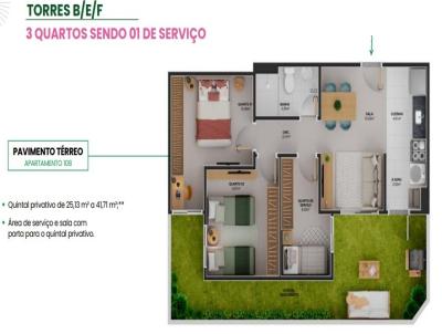 Apartamento para Venda, em Serra, bairro Maring, 3 dormitrios, 1 banheiro, 1 vaga
