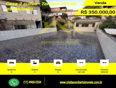 Casa para Venda, em Guarulhos, bairro Jardim Silvia, 2 dormitrios, 2 sutes, 6 vagas