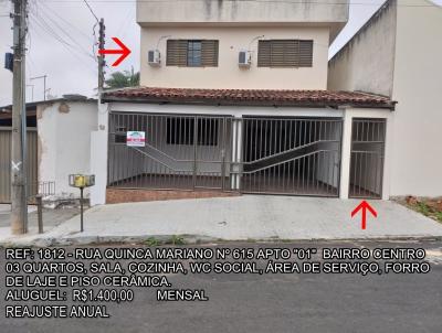 Apartamento para Loca��o, em Araguari, bairro CENTRO, 3 dormit�rios, 1 banheiro