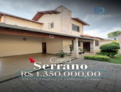Casa para Venda, em Belo Horizonte, bairro Serrano, 3 dormit�rios, 4 banheiros, 3 vagas