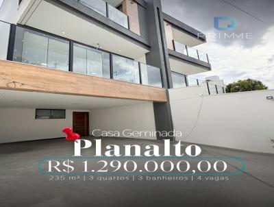 Casa Geminada para Venda, em Belo Horizonte, bairro Planalto, 3 dormit�rios, 3 banheiros, 4 vagas
