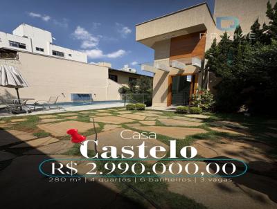 Casa para Venda, em Belo Horizonte, bairro Castelo, 4 dormit�rios, 6 banheiros, 3 vagas