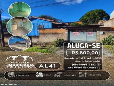 Casa para Loca��o, em Ouro Preto do Oeste, bairro , 2 dormit�rios, 1 banheiro