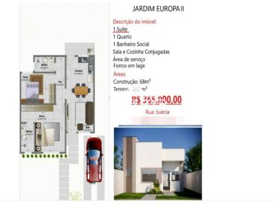 Casa para Venda, em Primavera do Leste, bairro Jardim Europa II, 2 dormit�rios, 1 banheiro