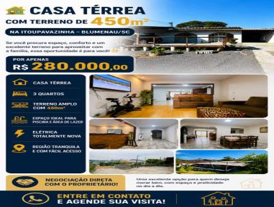 Casa para Venda, em Blumenau, bairro Testo Salto, 3 dormit�rios, 2 banheiros, 4 vagas