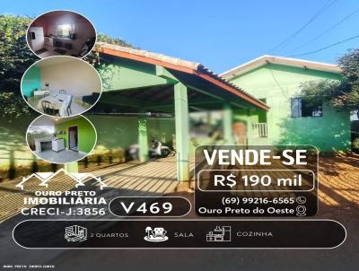 Casa para Venda, em Ouro Preto do Oeste, bairro COLINA PARK, 2 dormit�rios, 1 banheiro, 1 vaga