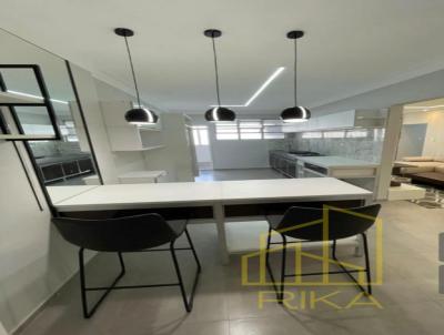 Apartamento para Loca��o, em Santos, bairro Pomp�ia, 2 dormit�rios, 3 banheiros, 1 su�te, 1 vaga