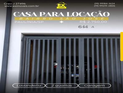 Casa para Loca��o, em Paul�nia, bairro S�o Jos�, 2 dormit�rios, 1 banheiro, 1 vaga